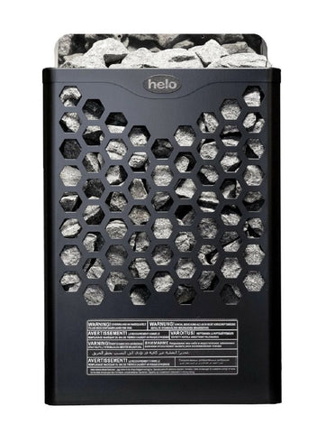 Helo Hanko 80 STJ – Elektrisk badstuovn 8,0 kW, Svart